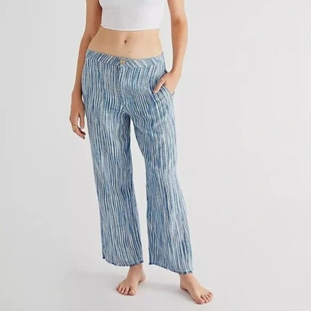NWOT Free People Marta Yarn Dye Trousers.  12